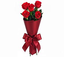 Букет 5 Красных роз Эдлесс Лав в Баклановской Ростовской области