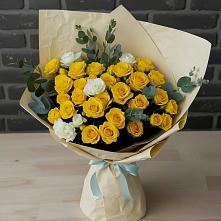 Букет цветов из:  Розы #REPLACE_PRED# Баклановской Ростовской области