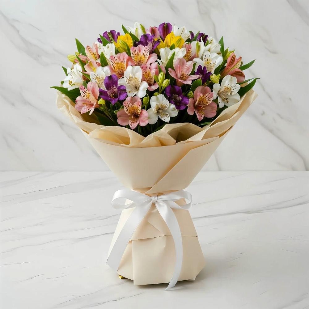 Букет цветов из: Альстромерии в Баклановской Ростовской области