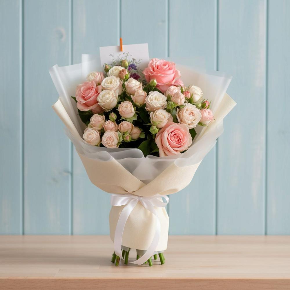 Букет цветов из: Розы в Баклановской Ростовской области