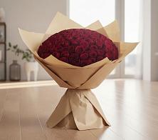 Букет 101 Красная роза в Баклановской Ростовской области