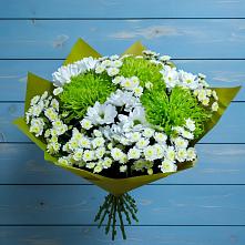 Букет цветов из:  Хризантемы #REPLACE_PRED# Баклановской Ростовской области