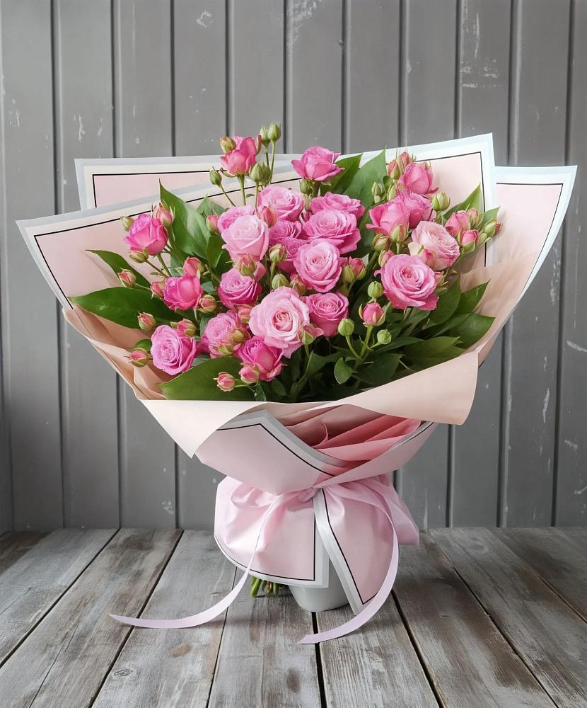 Букет Розовый кустик в Баклановской Ростовской области