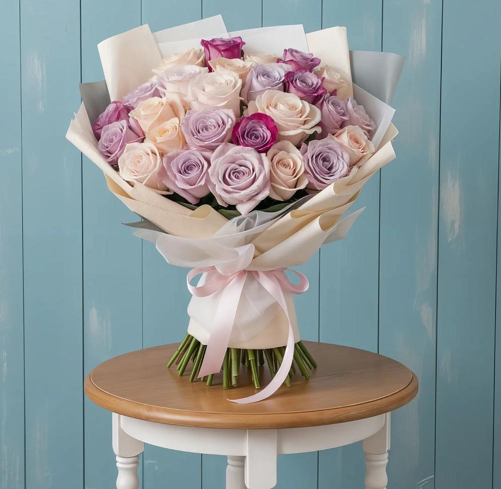 Букет цветов из: Розы в Баклановской Ростовской области