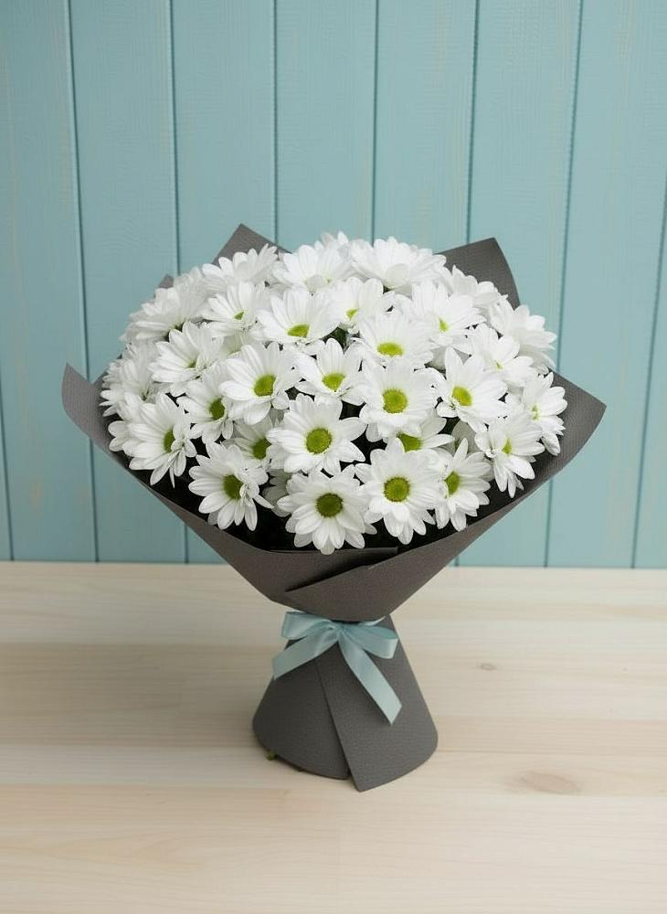 Букет цветов из: Хризантемы в Баклановской Ростовской области