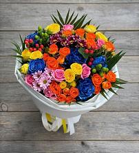 Букет цветов из:  Розы и Хризантемы в Баклановской Ростовской области