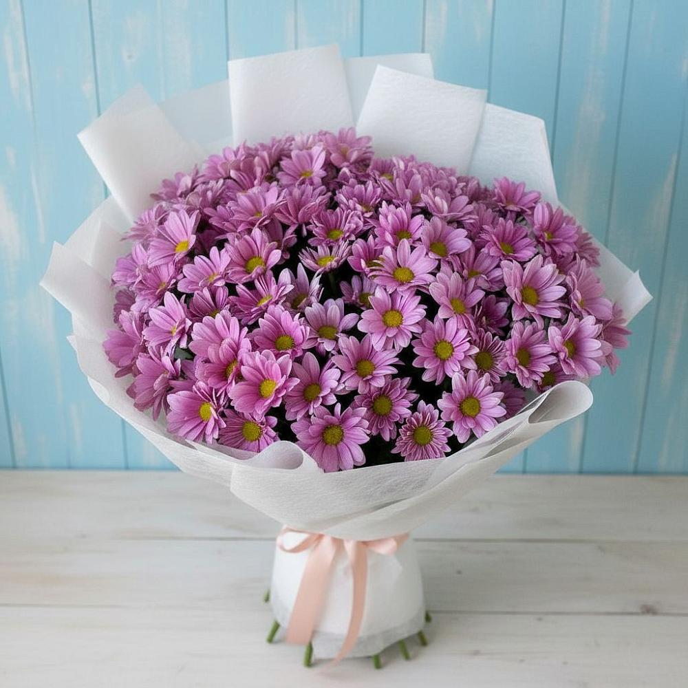 Букет цветов из: Хризантемы в Баклановской Ростовской области