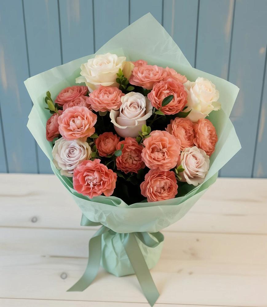 Букет цветов из: Розы в Баклановской Ростовской области