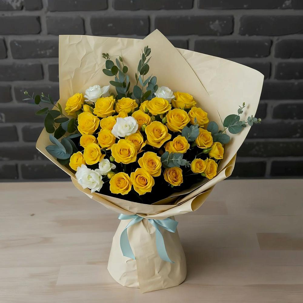 Букет цветов из: Розы в Баклановской Ростовской области