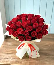 Букет 29 Красных роз в Баклановской Ростовской области