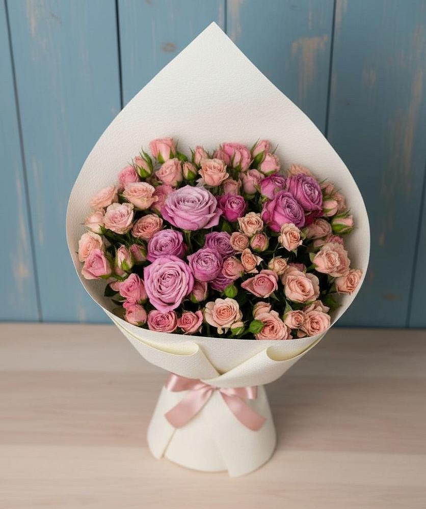 Букет цветов из: Розы в Баклановской Ростовской области