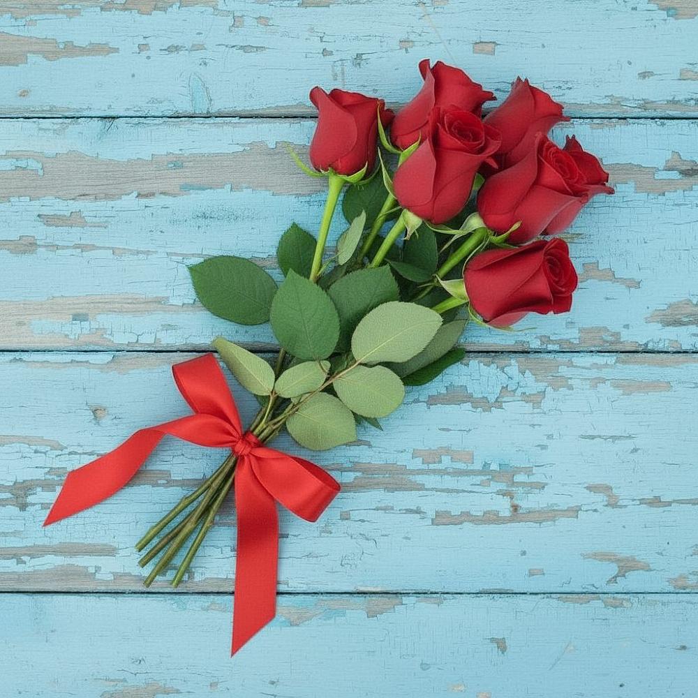 Букет Красные розы в Баклановской Ростовской области