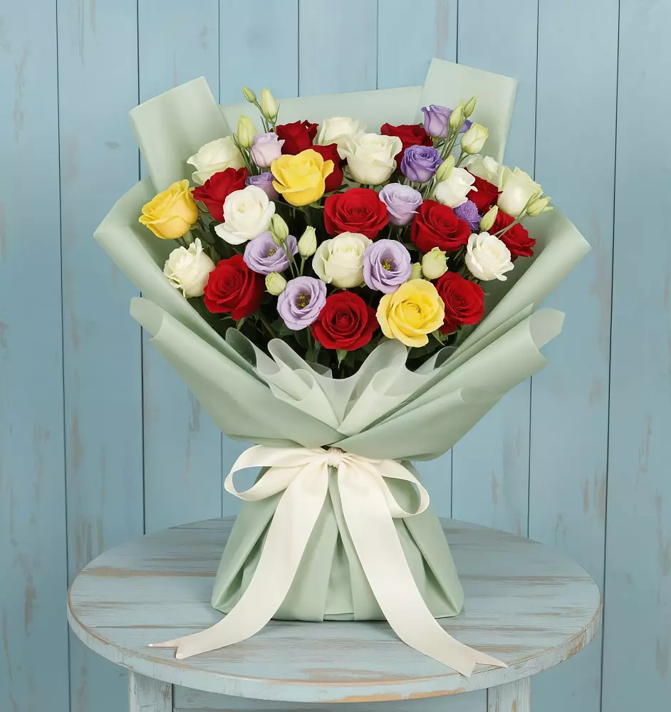 Букет цветов из: Розы в Баклановской Ростовской области