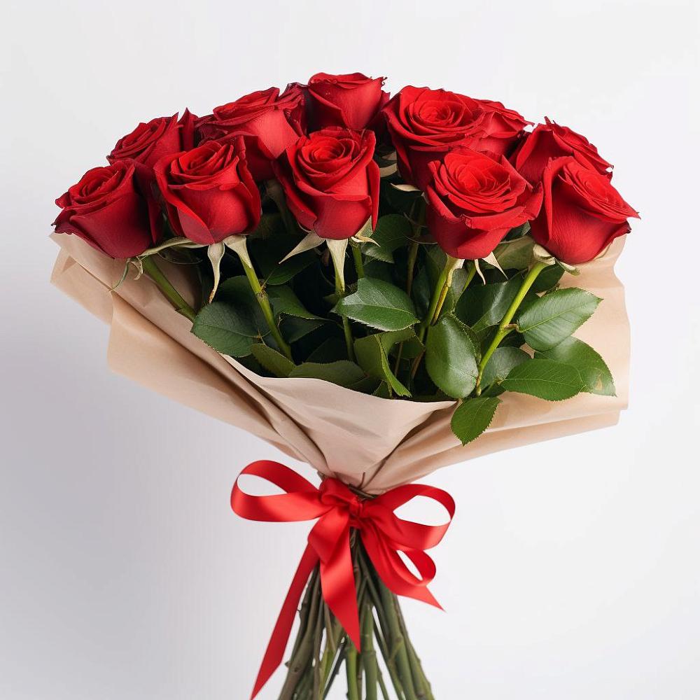 Букет 11 Красных роз Эдлесс Лав в Баклановской Ростовской области