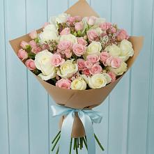 Букет цветов из:  Розы в Баклановской Ростовской области
